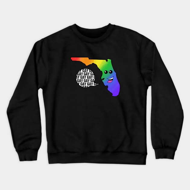 Florida Gay (new 2) Crewneck Sweatshirt by WatershipBound